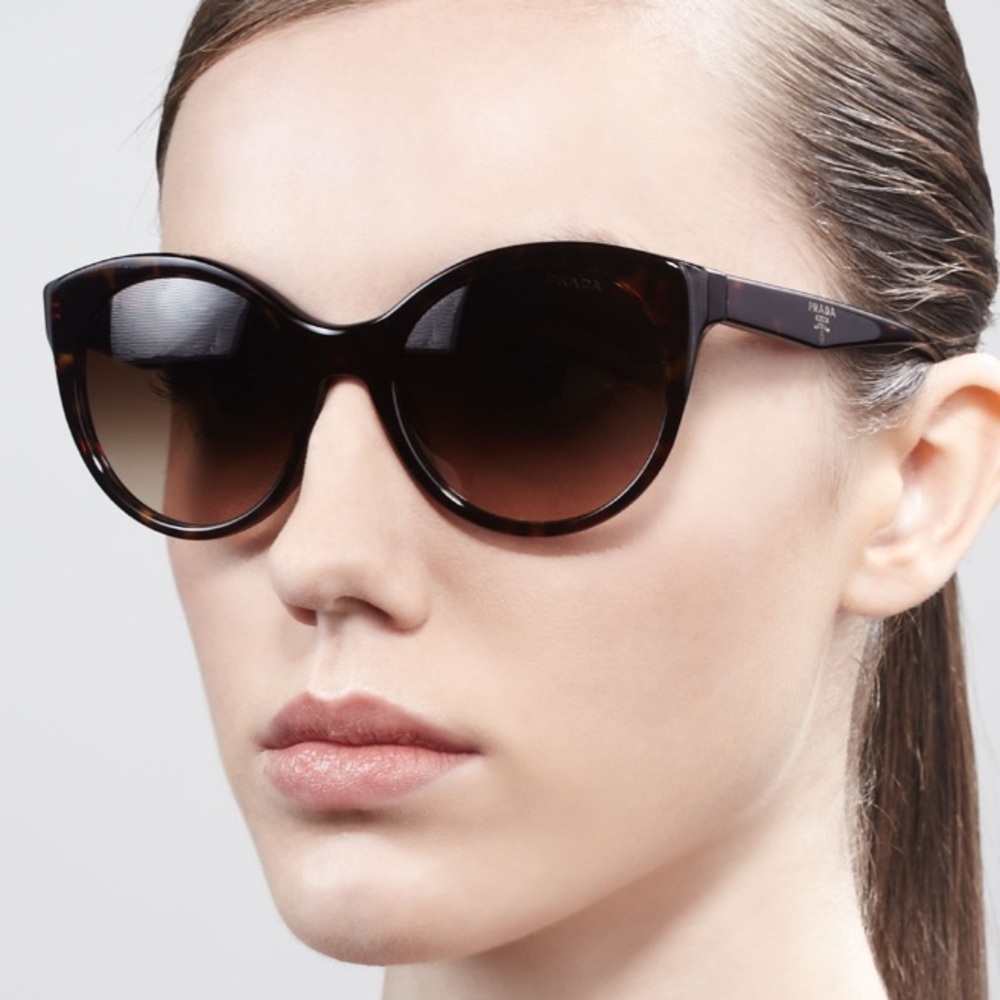 Prada rounded cat eye sunglasses